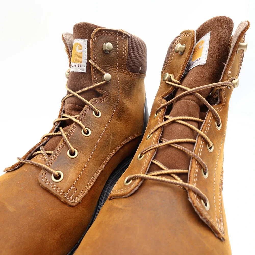 Carhartt Modern Ironwood Work Boots Mens 12 M Brown Leather Alloy Toe NWT
